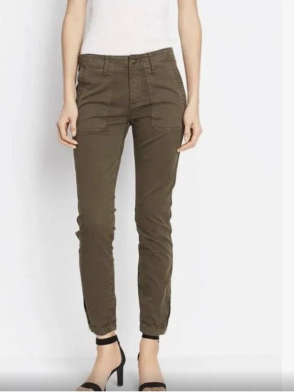 VINCE Utility Trousers in Dk. Willow. Sz 28